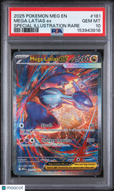 2025 Pokemon Meg Mega Evolution Mega Latias EX Special Illust Rare PSA 10 #181