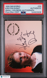 1998 Inkworks Small Soldiers Autographs Kirsten Dunst #S2 PSA Auto