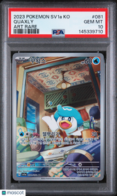 2023 Pokemon Korean Triplet Beat Quaxly Korean Art Rare PSA 10 #081