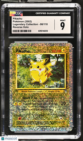 2002 Pokemon Legendary Collection Pikachu Reverse Holo CGC 9 #86/110 Mint
