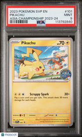 2023 Pokemon Black Star Promo Pikachu Asia Championship 2023-24 PSA 9 #101