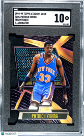 1998 Stadium Club Patrick Ewing #T10C DC Triumvirate Illuminator SGC 10 Gem POP1