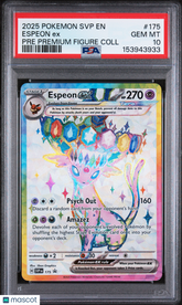 2025 Pokemon SVP Black Star Promo Espeon EX Pre Premium Figure Coll PSA 10 #175