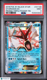 2016 Pokemon Xy Black Star Promo Gyarados EX Triple Power Tin PSA 9 #XY106 Mint