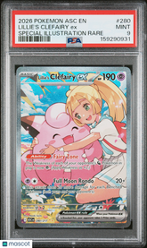 2026 Pokemon Ascended Heroes Lillie's Clefairy EX Special Illust Rare PSA 9 #280