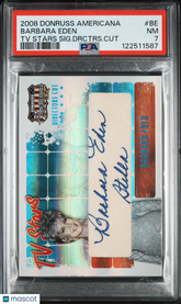 2008 Donruss Americana Signature Directors Cut Barbara Eden Inscription Auto PSA