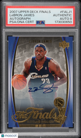 2007 Upper Deck The Finals LeBron James #FALJ1 Autograph SSP PSA Auto 8
