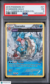 2015 Pokemon Xy Ancient Origins Gyarados Holo A.O. Cosmos Coll PSA 5 #21
