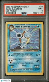 2000 Pokemon Rocket Dark Blastoise #20 1ST Edition PSA 9 MINT