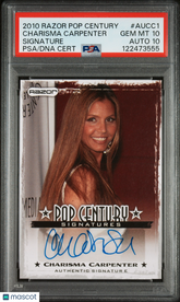 2010 Razor Pop Century Signatures Charisma Carpenter Cordelia Auto PSA 10 Buffy