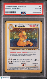 1999 Pokemon Fossil Dragonite Holo Holo PSA 4 #4