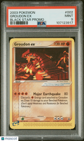 2003 Pokemon Black Star Promo Groudon EX #002 mint Black Star Promo PSA 9