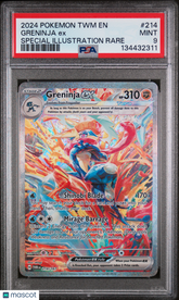 2024 Pokemon TWM EN-Twilight Masquerade Greninja EX Special Illu Rare PSA 9 #214