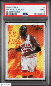 1996 Topps Season's Best Michael Jordan #1 EN FUEGO SP PSA 9 MINT