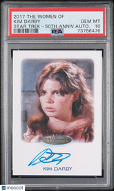 2017 Women Of Star Trek 50th Anniv Autograph Kim Darby Miri Limited Auto PSA 10