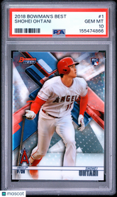 2018 Bowman's Best Shohei Ohtani #1 Rookie RC PSA 10 Dodgers Gem Mint