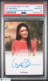 2021 Star Trek Picard ISA Briones as Sutra Limited Edition Auto #A15 PSA 10 Gem