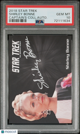 2018 Star Trek TOS Silver Autograph Shirley Bonne Ruth LE Silver Auto PSA 10
