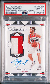2021 FLAWLESS COREY KISPERT SIGNATURE PRIME RC AUTO PATCH PSA 10