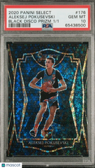 ALEKSEJ POKUSEVSKI 2020 SELECT ROOKIE BLACK PRIZM #1/1 DISCO SSP RC PSA 10 OKC ⚡