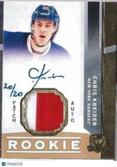 CHRIS KREIDER 12-13 THE CUP GOLD RAINBOW #20/20 ROOKIE AUTO PATCH JERSEY NUMBER