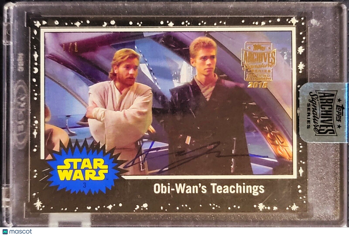 HAYDEN CHRISTENSEN 2018 TOPPS ARCHIVES STAR WARS ANAKIN SKYWALKER AUTO #1/1