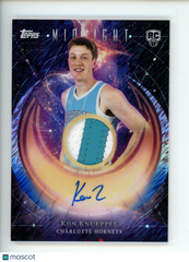 2025-26 Topps Midnight Kon Knueppel RC Rookie Patch Auto Midnight 07/12 Hornets