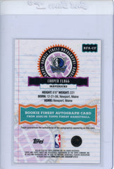 2025 Topps Finest Cooper Flagg Green Geometric Refractor Rookie Auto 62/75