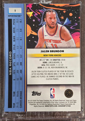 2026 Topps Chrome Cosmic Jalen Brunson #8 Superfractor #1/1 One Of One Knicks