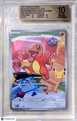 2026 Pokemon Mega Black Star Promos Charmander 1st Partner #038 BGS 10 Pristine