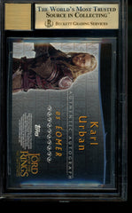 Topps Lord of the Rings Two Towers Autograph Karl Urban Eomer LOTR Auto BGS 9.5