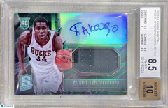 2013 Spectra Giannis Antetokounmpo Patch #120 Rookie BGS 8.5 Auto 10