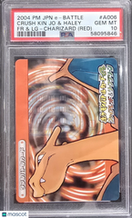 2004 Pokemon E-Battle Firered Leafgreen Crush Kin Jo /Haley Charizard Red PSA 10
