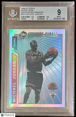 1996 Topps Super Team Conference Winners Michael Jordan #M14 Low Pop BGS 9 Bulls