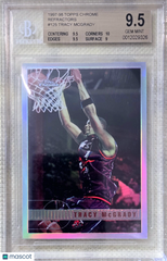 1997 Topps Chrome Refractor Tracy McGrady #125 Rookie RC Refractor BGS 9.5 Gem💎