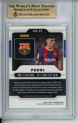2020-21 Panini Obsidian Pedri #63 016/195 Rookie RC BGS 9.5 Gem Mint POP 2 Spain