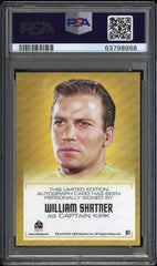 STAR TREK ARCHIVES INSCRIPTIONS WILLIAM SHATNER JAMES KIRK AUTO AUTOGRAPH PSA 10