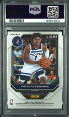 ANTHONY EDWARDS 2020 PANINI PRIZM #5/8 1/1 JSY# GREEN ROOKIE PSA 9/10 AUTO🔥