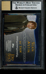 Topps Lord of the Rings ROTK Autograph Sean Astin as Sam LOTR Auto BGS 9/10