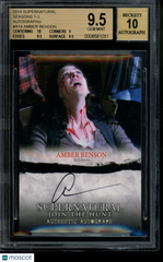 2014 Supernatural S1-3 Autograph Amber Benson Lenore Auto BGS 9.5/10 Gem Mint