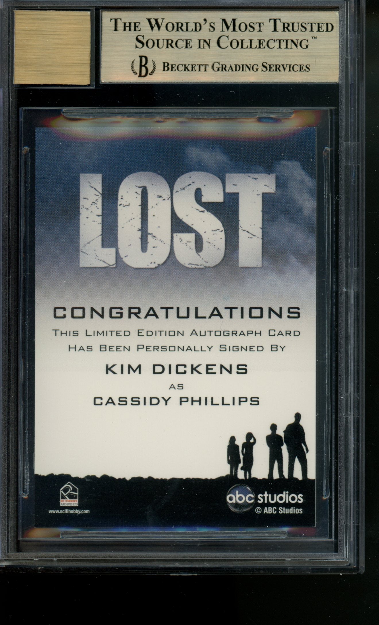 2010 Lost Archives Autograph Kim Dickens as Cassidy Phillips Auto BGS 9.5/10