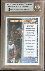 1996 Topps Super Team Conference Winners Michael Jordan #M14 Low Pop BGS 9 Bulls