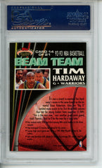 1992-93 Stadium Club Tim Hardaway #14 Beam Team PSA 10 Gem Warriors HOF