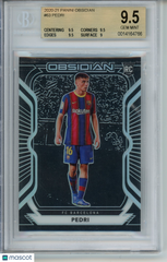 2020-21 Panini Obsidian Pedri #63 016/195 Rookie RC BGS 9.5 Gem Mint POP 2 Spain