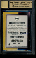 2010 Star Trek TOS Pamelyn Ferdin Mark Robert Brown Limited Dual Auto BGS 9.5/10