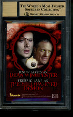 2008 Supernatural Autograph Fredric Lane Jensen Ackles Dual Auto BGS 9.5