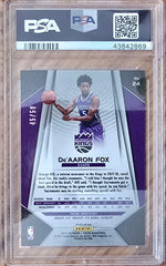 2017 Panini Prizm De'aaron Fox #24 Rookie Fast Break Pink #45/50 PSA 10