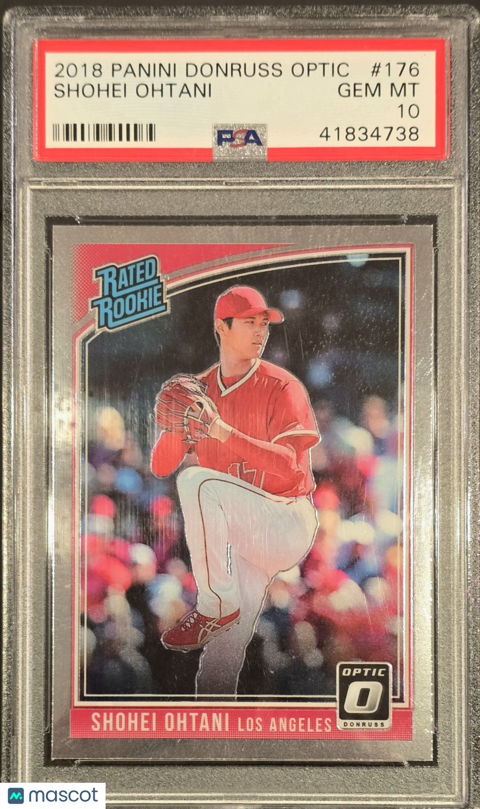 2018 Panini Donruss Optic Shohei Ohtani #176 Rookie RC Pitching PSA 10