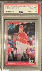 2018 Panini Donruss Optic Shohei Ohtani #176 Rookie RC Pitching PSA 10