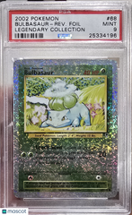 2002 Pokemon Legendary Collection Bulbasaur-Reverse Foil #68 PSA 9 Mint